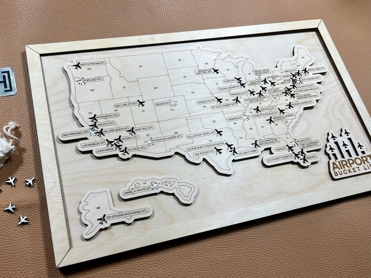 Every Chase | U.S. Airports Bucket List Map | Curated