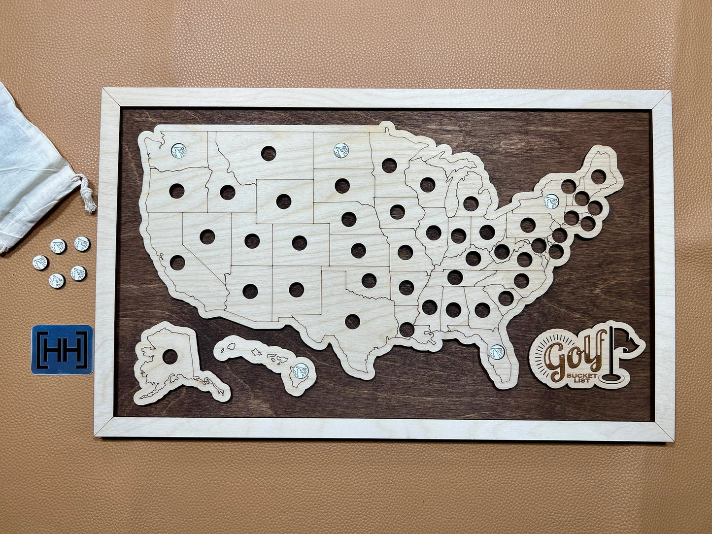 Every Chase | Golf Bucket List Map | 1-Per-State