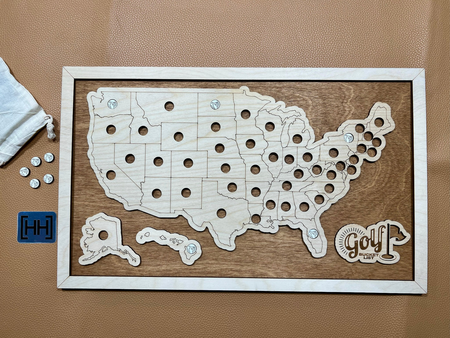 Every Chase | Golf Bucket List Map | 1-Per-State
