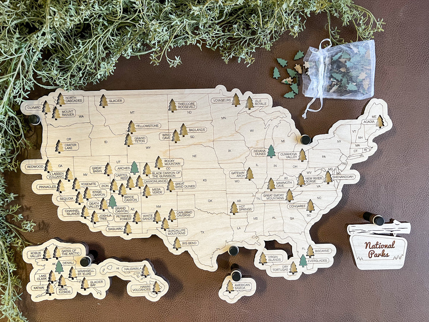 Every Chase | National Parks Bucket List Map | USA