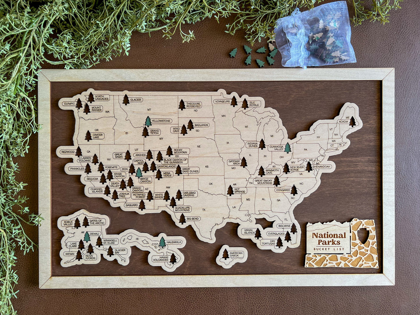 Every Chase | National Parks Bucket List Map | USA