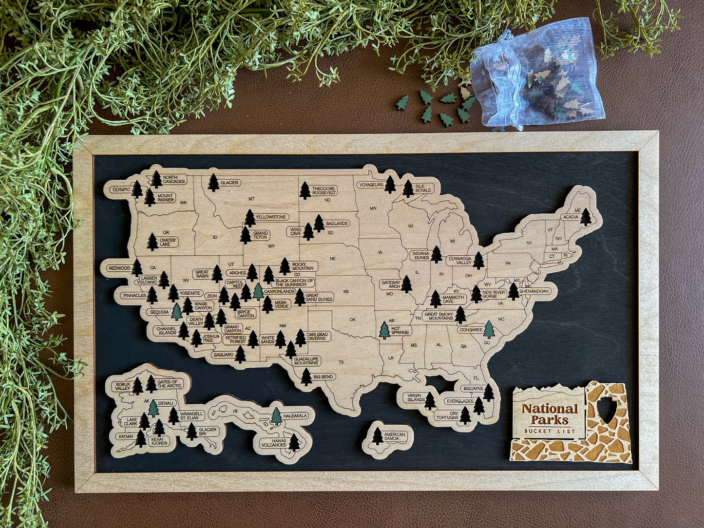 Every Chase | National Parks Bucket List Map | USA