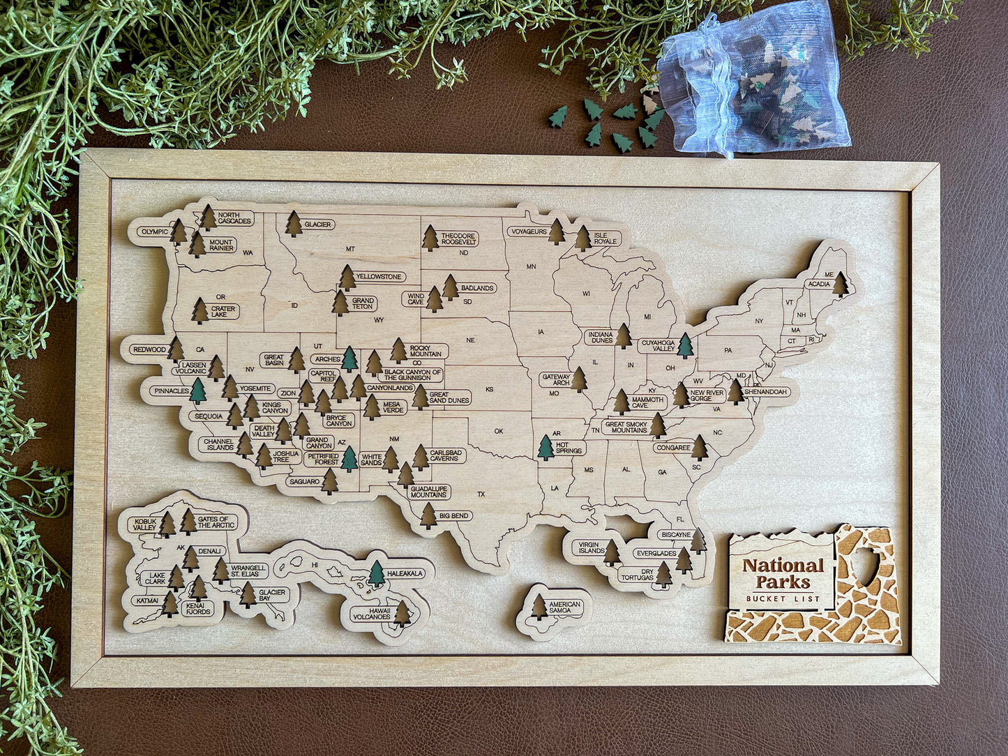 Every Chase | National Parks Bucket List Map | USA