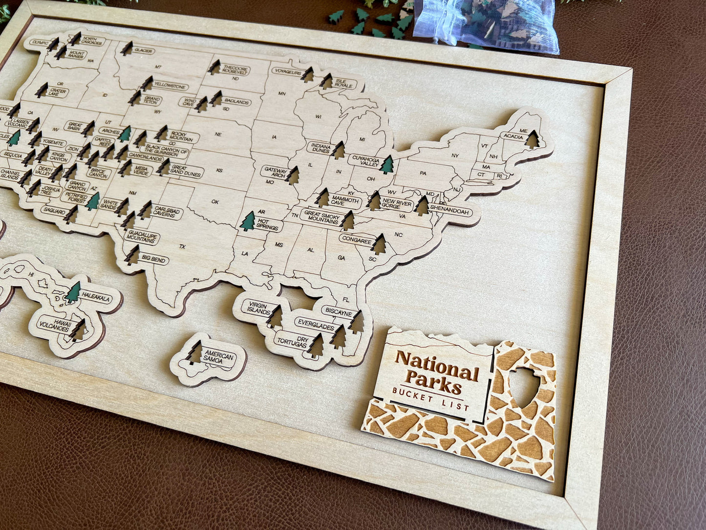 Every Chase | National Parks Bucket List Map | USA
