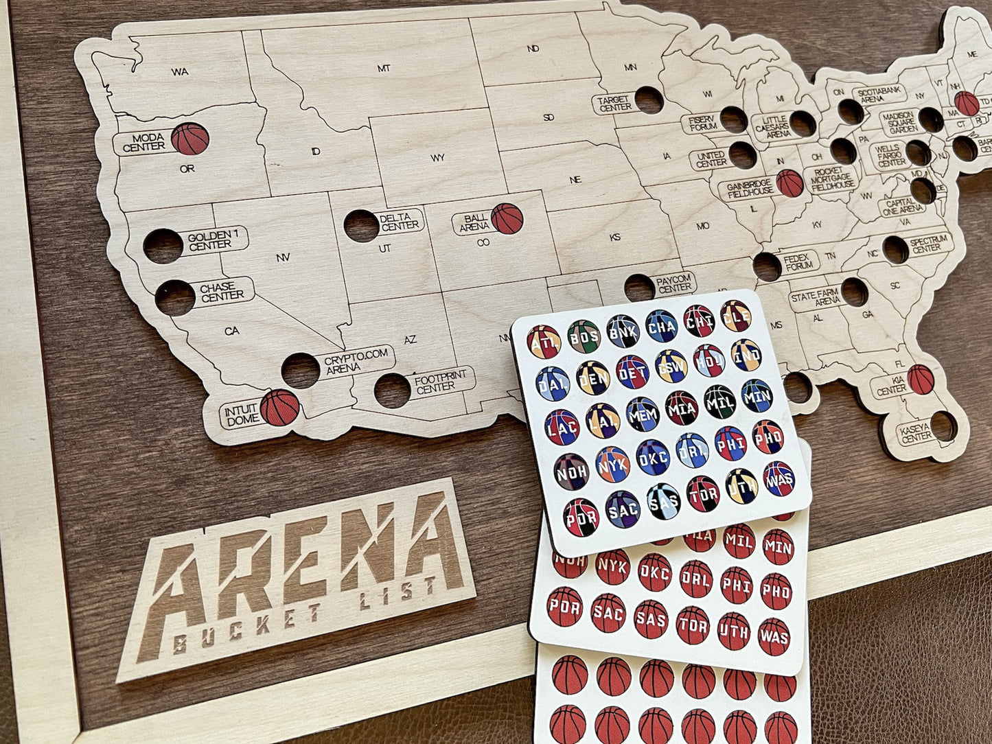 Every Chase | Men’s Pro Basketball Arena Map