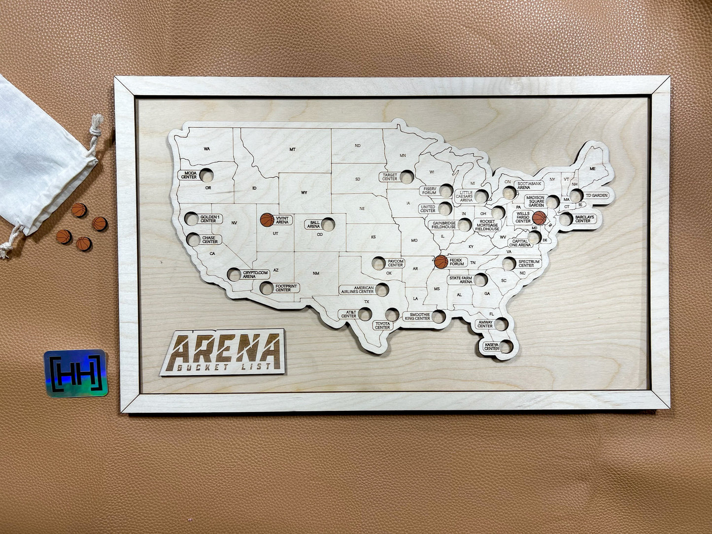 Every Chase | Men’s Pro Basketball Arena Map