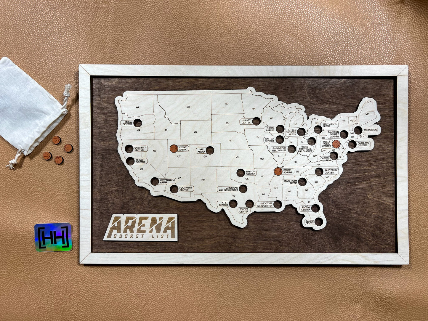 Every Chase | Men’s Pro Basketball Arena Map