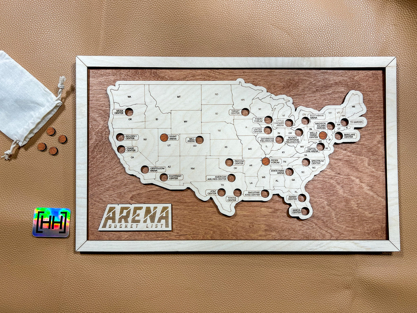 Every Chase | Men’s Pro Basketball Arena Map