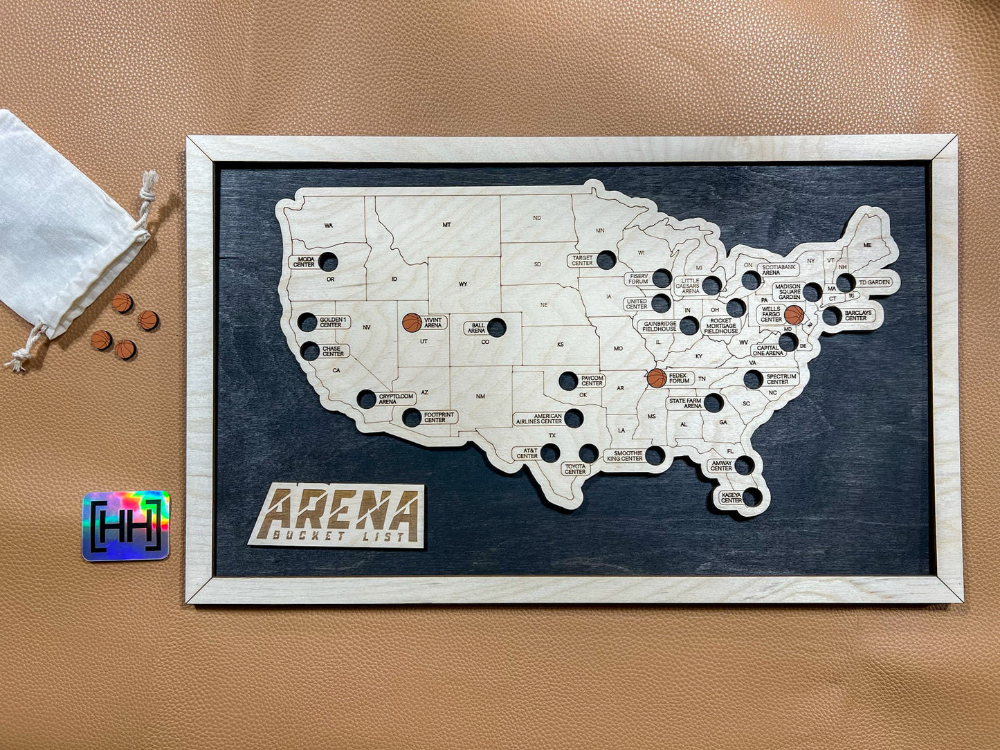 Every Chase | Men’s Pro Basketball Arena Map