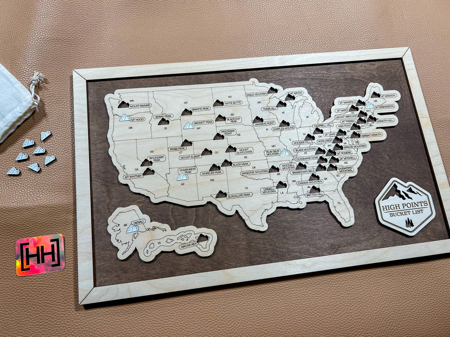 Every Chase | High Points Bucket List Map | Curated