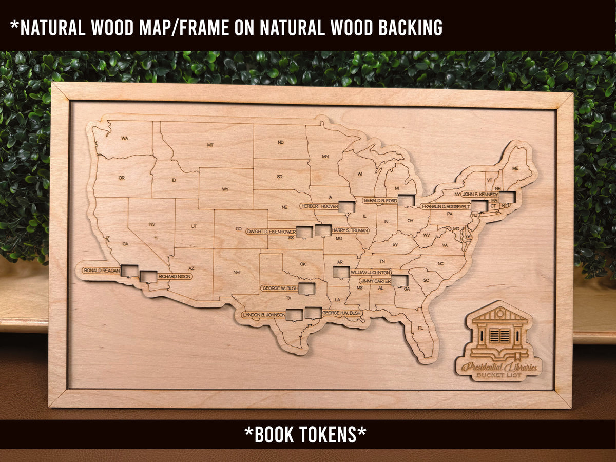 Presidential Libraries (#1) | Workshop Special | Ready-To-Ship | Standard (18"x11")