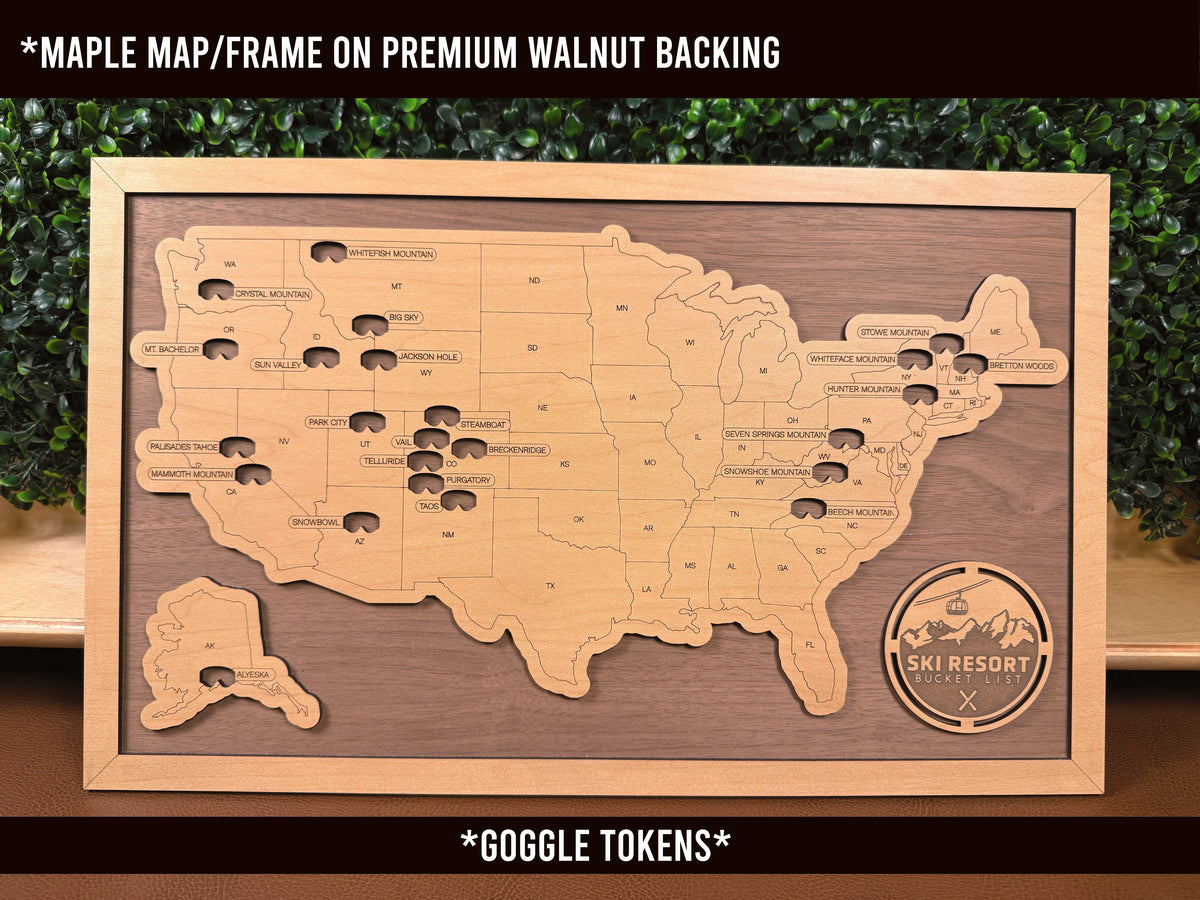 Ski Resorts (#1) | Workshop Special | Ready-To-Ship | Standard (18"x11")