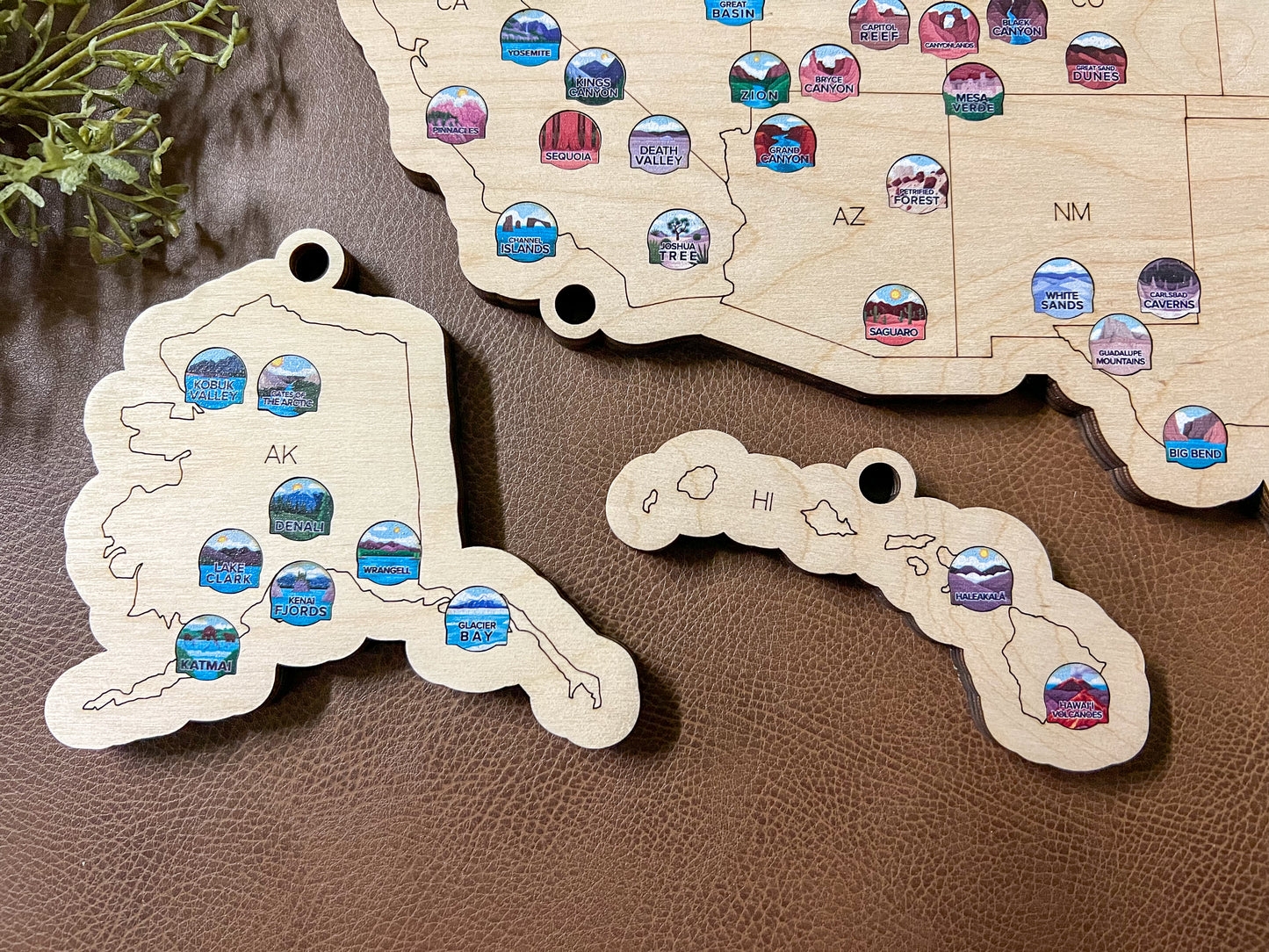 Every Chase | Printed Tokens USA National Parks Bucket List Map