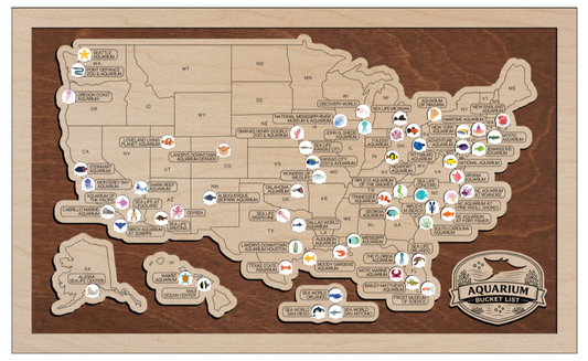 AQUARIUMS Bucket List Map | Every Chase