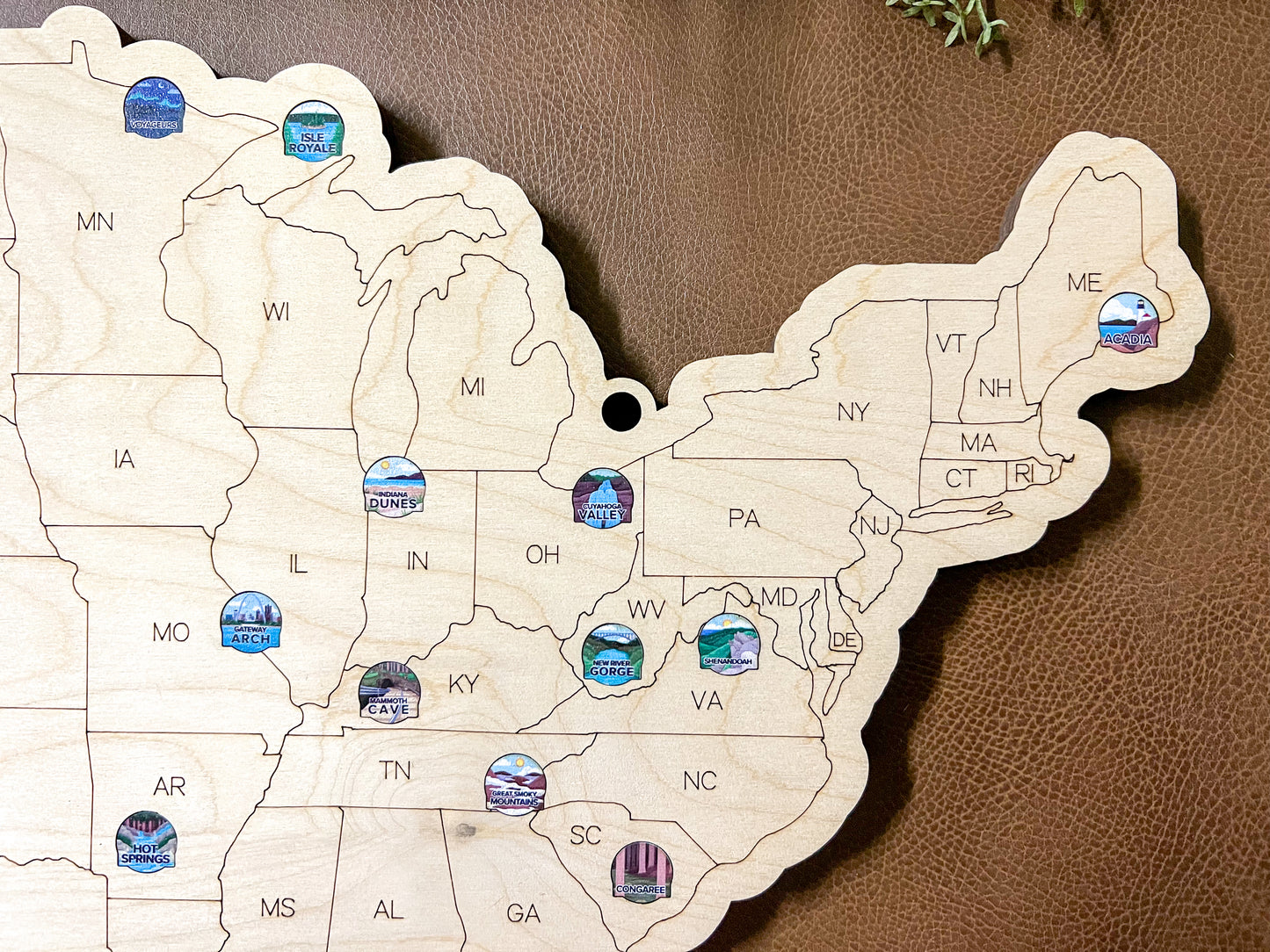 Every Chase | Printed Tokens USA National Parks Bucket List Map
