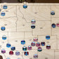 Every Chase | Printed Tokens USA National Parks Bucket List Map