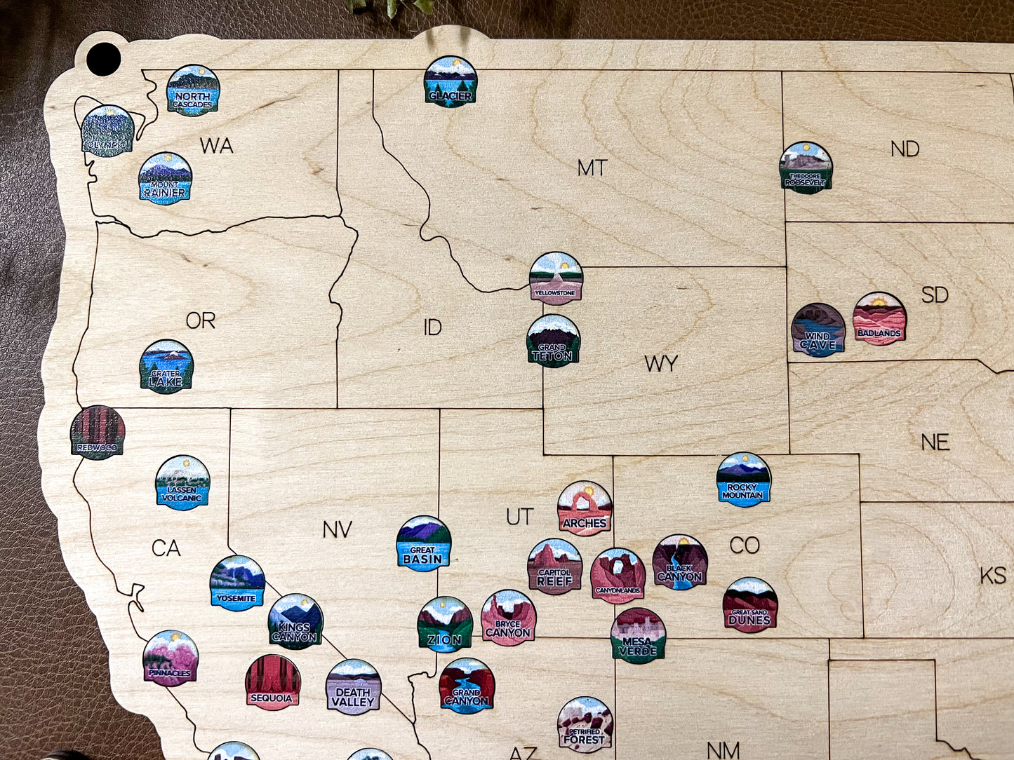 Every Chase | Printed Tokens USA National Parks Bucket List Map