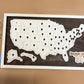 Design Your United States *1 Point Per State* Bucket List Travel Map (Choose Your Tokens And Nameplate)