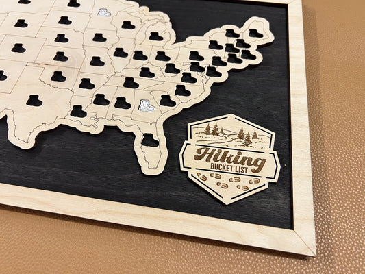 Every Chase | Hiking Bucket List Map | 1-Per-State