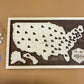 Design Your United States *1 Point Per State* Bucket List Travel Map (Choose Your Tokens And Nameplate)