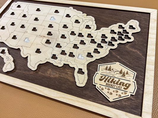 Every Chase | Hiking Bucket List Map | 1-Per-State