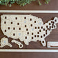 Design Your United States *1 Point Per State* Bucket List Travel Map (Choose Your Tokens And Nameplate)