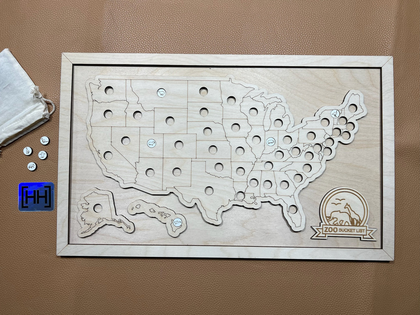 Every Chase | Zoo Bucket List Map | 1-Per-State