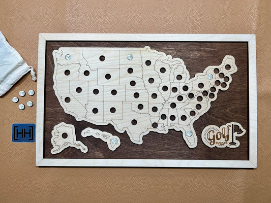 Every Chase | Golf Bucket List Map | 1-Per-State