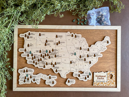 Every Chase | National Parks Bucket List Map | USA