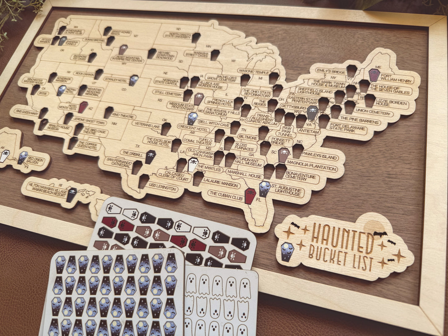 Every Chase | Haunted Places Bucket List Map | Original | Curated