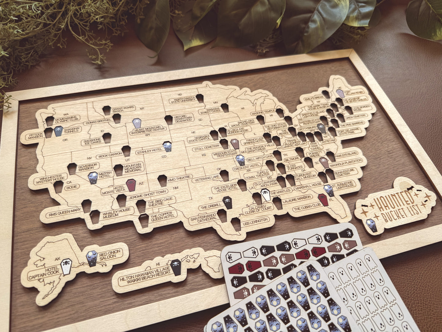 Every Chase | Haunted Places Bucket List Map | Original | Curated