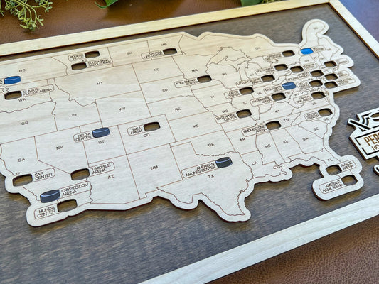 Every Chase | Pro Hockey Arena Bucket List Map | U.S. & Canadian