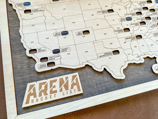 Every Chase | Pro Hockey Arena Bucket List Map | U.S. & Canadian