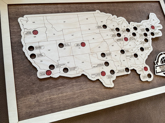 Every Chase | Men’s Pro Basketball Arena Map