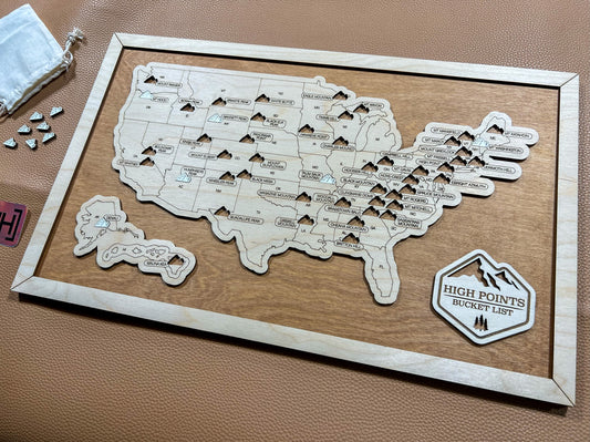 Every Chase | High Points Bucket List Map | Curated