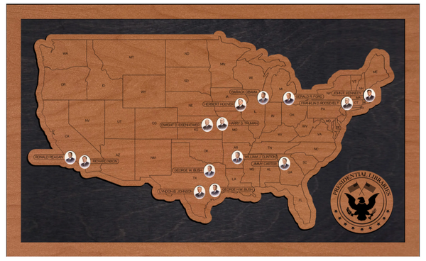 Presidential Libraries Map – Track Visits to Historic U.S. Libraries ...