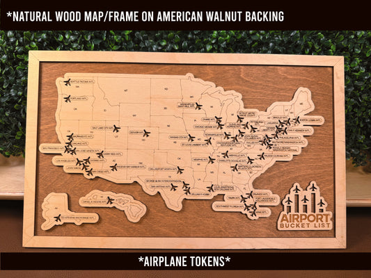 U.S. Airports (#1) | Workshop Special | Ready-To-Ship | Standard (18"x11")