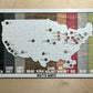 stained wood swatch for framed map